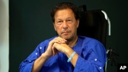 FILE - Former Pakistani Prime Minister Imran Khan is seen in Lahore, Pakistan, Nov. 4, 2022. 