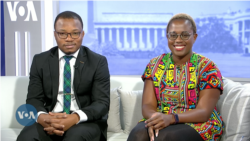 Dr. Tunde Oyebamiji, COO of Healthbotics and Ore Alemede, CEO of GrowAgric, appear on VOA's Africa 54 program in Washington, Dec. 15, 2022.