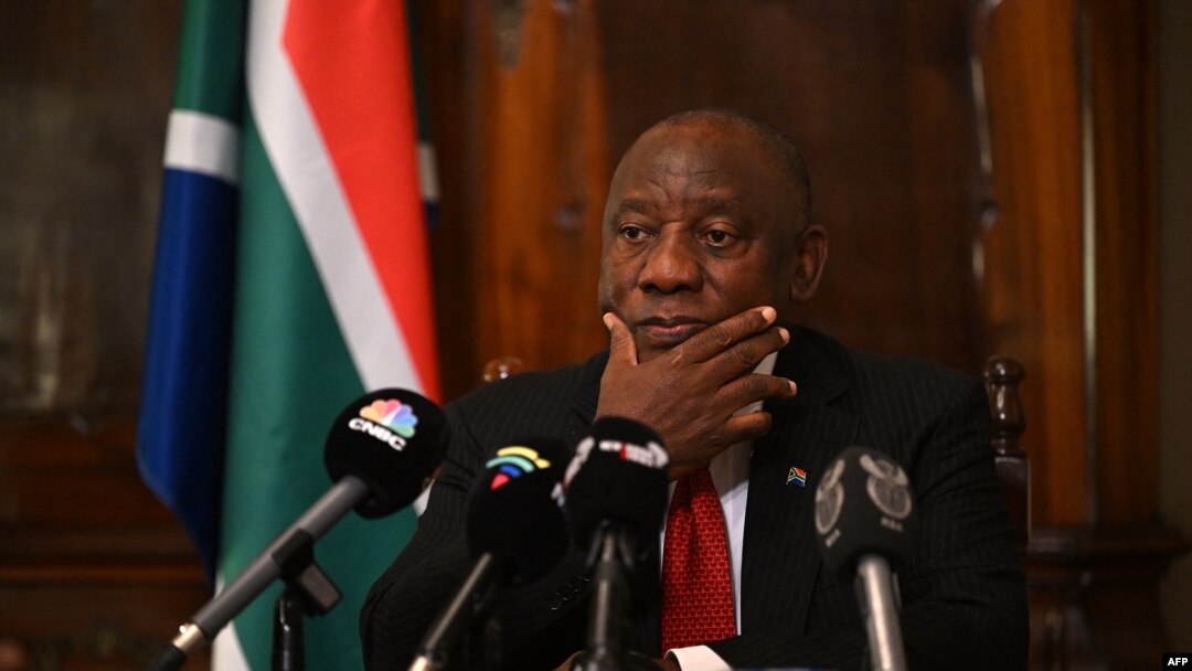 Prezida wa Afurika y'epfo Cyril Ramaphosa 