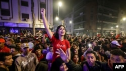 FILE: Moroccans celebrate in Rabat. Taken December 6, 2022