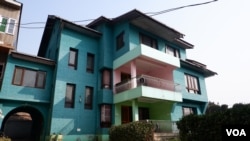 The two structure house located in Bul-bul Bagh, a residential colony, in Barzulla neighborhood of Srinagar city in the Indian side of Kashmir made headlines after District Magistrate ordered to seal it. (Wasim Nabi/VOA) 