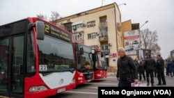 Скопје под блокада - протест на приватните автобуски превозници