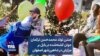 جشن تولد محمدحسن ترکمان جوان کشته‌شده در بابل بر مزارش در شاهین‌شهر اصفهان