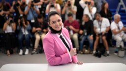 Taraneh Alidoosti poses for the film 'Leila's Brothers' at the 75th international film festival, Cannes, southern France, May 26, 2022. She has been arrested on charges of spreading falsehoods about nationwide protests that grip the country, state media said on Dec. 17, 2022.