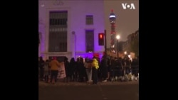 伦敦集会支持中国抗议者 