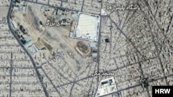 نقشه هوایی محل وقوع جمعه خونین زاهدان در ۸ مهر ۱۴۰۱ (آرشیو)