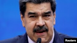 FILE: Presiden Venezuela Nicolas Maduro memberikan keterangan kepada media dari Istana Miraflores, di Caracas, Venezuela 30 November 2022. (REUTERS/Leonardo Fernandez Viloria)