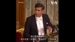 苏纳克：英中关系黄金时代已经结束 