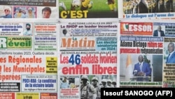 Cote d'Ivoire newspapers on display in Abidjan - media Africa -francophone press