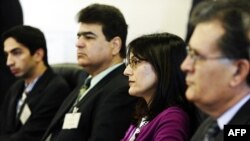 FILE - Relatives of Baha'i prisoners in Iran tell their stories before The US Commission on International Religious Freedom (USCIRF) in Washington on Feb. 9, 2011.