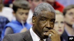 FILE - Charlotte Bobcats coach Paul Silas watches from the bench during their 95-64 loss to the Chicago Bulls in an NBA basketball game in Charlotte, N.C., Feb. 10, 2012.