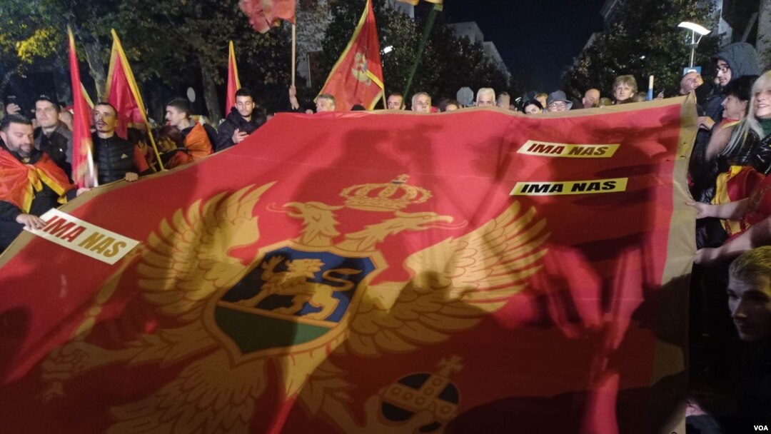 Protest ispred Skupštine Crne Gore, arhiva