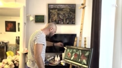 Amsterdamda yaşayan azərbaycanlı rəssam