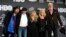 FILE - Members of Fleetwood Mac, from left, Mike Campbell, John McVie, Stevie Nicks, Christine McVie and Mick Fleetwood, appear at the Rock & Roll Hall of Fame induction ceremony in New York, March 29, 2019.