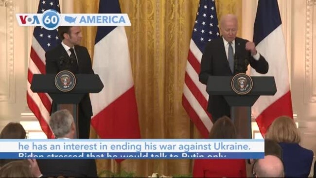 VOA60 America - Biden: Willing to Talk to Putin About Ending War in Ukraine