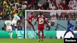 Qatar's Mohammed Muntari scored the first goal for the Arab nation against Senegal in a Group A fixture at the 2022 FIFA World Cup