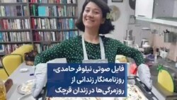 فایل صوتی نیلوفر حامدی، روزنامه‌نگار زندانی از روزمرگی‌ها در زندان قرچک 