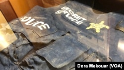 A U.S. Secret Service vest recovered after the September 11, 2001, terror attacks on the World Trade Center in New York.