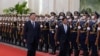 中國國家主席習近平2023年1月4日為到訪的菲律賓總統小馬科斯舉行歡迎儀式。（路透社轉發）