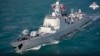 俄罗斯国防部发布照片显示中俄海军在东中国海海域举行联合军演。（2022年12月22日）