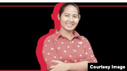 အလွတ်တန်းသတင်းထောက် အလှလေးသူဇာ (Crd: RSF)