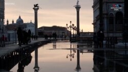 Մակընթացության հետևանքով հեղեղված Սուրբ Մարկոսի հրապարակը, Վենետիկ_1.mp4