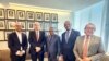 Reunión entre Juan González, del Consejo de Seguridad Nacional de la Casa Blanca; Álvaro Leyva Durán, canciller colombiano; Brian Nichols, subsecretario de Estado de Estados Unidos y el Embajador de Colombia, Luis Gilberto Murillo., en Washington. [Foto: Cancillería de Colombia]