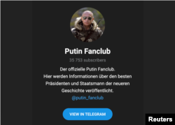 Snimak Telegram kanala Putin Fanclub