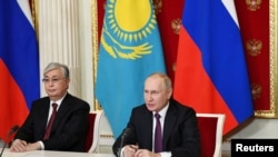 Встреча президента России Владимира Путина и президента Казахстана Касым-Жомарта Токаева