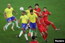 Match Brezil - Kore di Sid la, Lendi 5 Desanm, 2022 nan Mondyal Foutbol Qatar la.