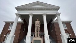 The old Grant County Courthouse in Petersburg, W.Va.,, dates to 1878 and is undergoing renovation.