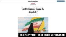 کارشناس ارشد بنیاد صلح کارنگی کریم سجاد پور در نیویورک تایمز می‌پرسد آیا ایرانیان آیت‌الله را سرنگون خواهند کرد؟