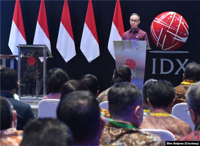 Ketua OJK Mahendra Siregar mengklaim kinerja positif IHSG tahun 2022 terbaik se-ASEAN dan se-Asia. (Foto: Courtesy/Setpres RI)