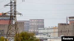 FILE - A view shows the Zaporizhzhia Nuclear Power Plant in the course of Russia-Ukraine conflict outside Enerhodar in the Zaporizhzhia region, Oct. 14, 2022.