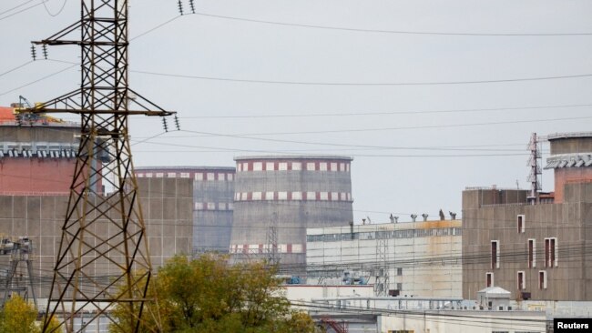 FILE - A view shows the Zaporizhzhia Nuclear Power Plant in the course of Russia-Ukraine conflict outside Enerhodar in the Zaporizhzhia region, Oct. 14, 2022.