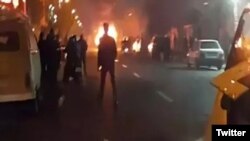 A UGC photo posted on Twitter Jan. 1, 2023, purports to show a snapshot of one of the protests raging Sunday in Semirom, among other Iranian cities.