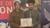 نرگس محمدی لوح «شهروندی افتخاری شهر لیون» را دریافت کرد