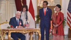 VOA Asia - Indonesia is the latest stop for VP Pence