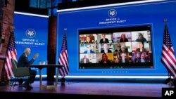 Presiden terpilih AS Joe Biden telah melakukan serangkaian pertemuan secara virtual (foto: dok). 