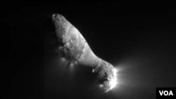 Gracias al cazacometas la NASA descubrió descubrió muchos cometas y en algunos casos hasta les adjudicó nombres como el caso de este cometa llamado Hartley 2.