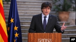 کارلوس پوجدمون، رئیس برکنار شده دولت کاتالونیا