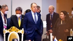 Ministri i Jashtëm rus Sergey Lavrov gjatë një takimi të ASEAN-it në muajin gusht