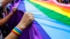 Демонстрант с флагом ЛГБТК выбежал на футбольное поле в Катаре