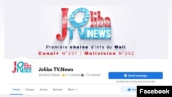 FILE - A screenshot taken on Nov. 8, 2022, of the Facebook page of Joliba TV News. Mali’s High Authority of Communication (HAC) has lifted a ban on the Mali TV station, which had been off the air since November 3.
