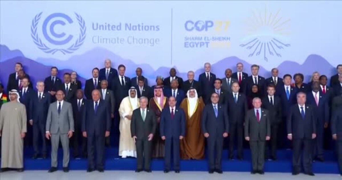 World leaders attending COP27 Pose for a photo ahead of summit