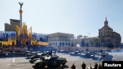 Военный парад в Киеве по случаю Дня независимости Украины. 24 августа 2018 г.