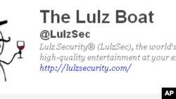 Image from 'Lulz Security' Twitter page, June 16, 2011