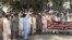 Karachi Port Qasim labor protesting