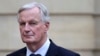 FILE - France newly appointed Prime minister Michel Barnier looks on during the handover ceremony at the Hotel Matignon in Paris, Sept. 5, 2024.