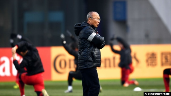 Huấn luyện viên Park Hang-seo của đội U23 Việt Nam.